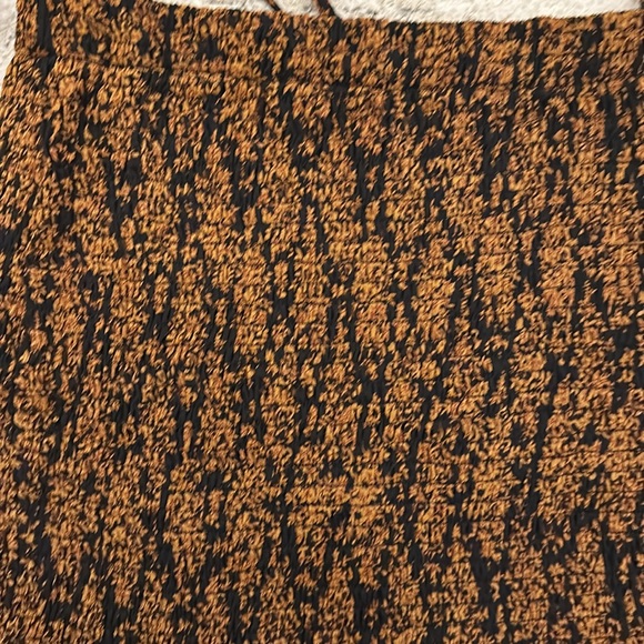 NWOT Matching Ruched Set Black and Brown small - Picture 3 of 5